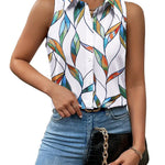 Zeagoo Sleeveless Blouses Casual Button Down Shirts