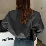 Zeagoo Women Bomber Jacket Casual Button Down Shackets