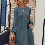 Zeagoo Women's Casual Knit Sweater Dress with Pockets