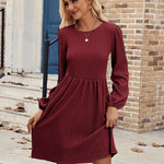 Zeagoo Women's Casual Knit Sweater Dress with Pockets