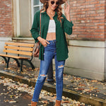 Zeagoo Long Sleeve Plaid Shirt for Women Flannel Button Down Shirts