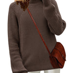 Zeagoo Women's 2024 Fall Turtleneck Sweaters Loose Knit Pullover