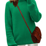 Zeagoo Women's 2024 Fall Turtleneck Sweaters Loose Knit Pullover