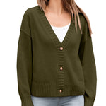 Zeagoo Women's Cropped Cardigan 2024 Fall Button Sweaters