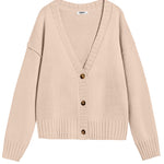 Zeagoo Women's Cropped Cardigan 2024 Fall Button Sweaters