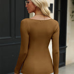 Zeagoo Sweaters for Women Long Sleeve V Neck Ribbed Knit Tops