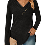 Zeagoo Women's Casual Tunic Tops Long Sleeve Shirts