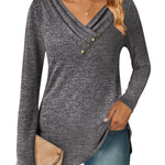 Zeagoo Women's Casual Tunic Tops Long Sleeve Shirts