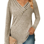 Zeagoo Women's Casual Tunic Tops Long Sleeve Shirts