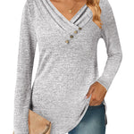 Zeagoo Women's Casual Tunic Tops Long Sleeve Shirts