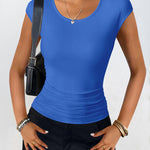Zeagoo Tank Tops Sleeveless Tops Ribbed Knit Cap Sleeve Blouse