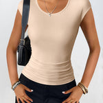 Zeagoo Tank Tops Sleeveless Tops Ribbed Knit Cap Sleeve Blouse