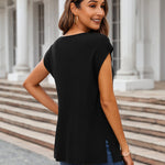 Zeagoo Short Sleeve Sweater Knit Going Out Sweater Tops