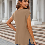 Zeagoo Short Sleeve Sweater Knit Going Out Sweater Tops