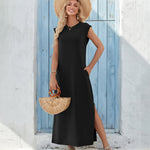 Zeagoo Women Floral Maxi Dress Summer Casual Sleeveless Sundress