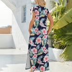 Zeagoo Women Floral Maxi Dress Summer Casual Sleeveless Sundress