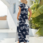 Zeagoo Women Floral Maxi Dress Summer Casual Sleeveless Sundress