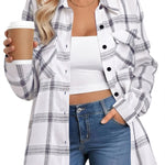 Zeagoo Zeagoo Casual Plaid Button Down Flannel Shirts for Women Casual Loose Business Casual 2026 | Under $40