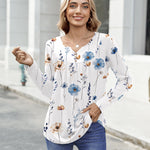 Zeagoo Dressy Casual Fashion V-neck Fall Blouses for Women Casual Work Office Loose Fit 2026 | Under $40