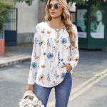 Zeagoo Dressy Casual Fashion V-neck Fall Blouses for Women Casual Work Office Loose Fit 2026 | Under $40