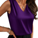 Zeagoo Dressy Casual Satin Camisole Tank Tops for Women Elegant Office Work Dressy 2026 | Under $25