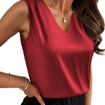 Zeagoo Dressy Casual Satin Camisole Tank Tops for Women Elegant Office Work Dressy 2026 | Under $25