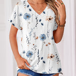 Zeagoo Summer Rolled Short Sleeve V Neck T-Shirt for Women Casual Business Work Office 2026 | Under $40