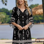 Zeagoo Women's Boho Mini Dress with Pockets (US Only)
