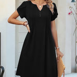 Zeagoo Women's Casual A-Line Short Sleeve Mini Dress with Pockets (US Only)