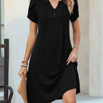 Zeagoo Women's Casual A-Line Short Sleeve Mini Dress with Pockets (US Only)