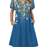 Zeagoo Women's Casual A-Line Short Sleeve Mini Dress with Pockets (US Only)