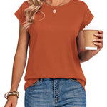 Zeagoo Effortless Style Cap Short Sleeve Tops for Women Casual Work Office Loose Fit 2026 | Under $25