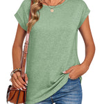 Zeagoo Effortless Style Cap Short Sleeve Tops for Women Casual Work Office Loose Fit 2026 | Under $25