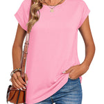 Zeagoo Effortless Style Cap Short Sleeve Tops for Women Casual Work Office Loose Fit 2026 | Under $25