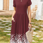 Zeagoo Women Short Sleeve Midi Dress with Pockets (US Only)