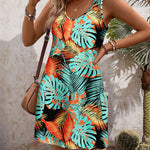 Zeagoo Loose V Neck Sleeveless Sundresses Swimsuit Coverup