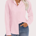 Zeagoo Women's Button Down Shirts Classic Fit Dress Shirt