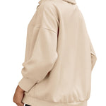Zeagoo Women Sweatshirts Quarter Zip Stand Collar Pullovers Fleece Workout Hoodies Y2K Clothes