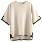 Zeagoo Knit Short Sleeve Tops