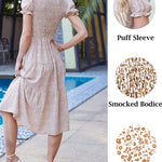 Zeagoo Women's Boho Floral Print Vintage Maxi Dress