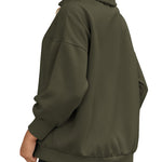 Zeagoo Women Sweatshirts Quarter Zip Stand Collar Pullovers Fleece Workout Hoodies Y2K Clothes