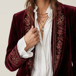 Nuria - Chaqueta Elegante de Terciopelo