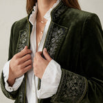 Nuria - Chaqueta Elegante de Terciopelo