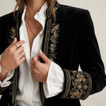 Nuria - Chaqueta Elegante de Terciopelo