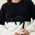 Luna - Sudadera para Mujer con Gráfico de Gato