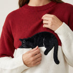 Luna - Sudadera para Mujer con Gráfico de Gato
