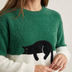 Luna - Sudadera para Mujer con Gráfico de Gato