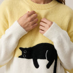 Luna - Sudadera para Mujer con Gráfico de Gato