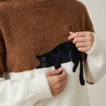 Luna - Sudadera para Mujer con Gráfico de Gato