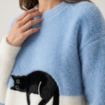 Luna - Sudadera para Mujer con Gráfico de Gato